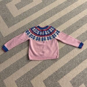 Mini Boden Fairisle Sweater Pink